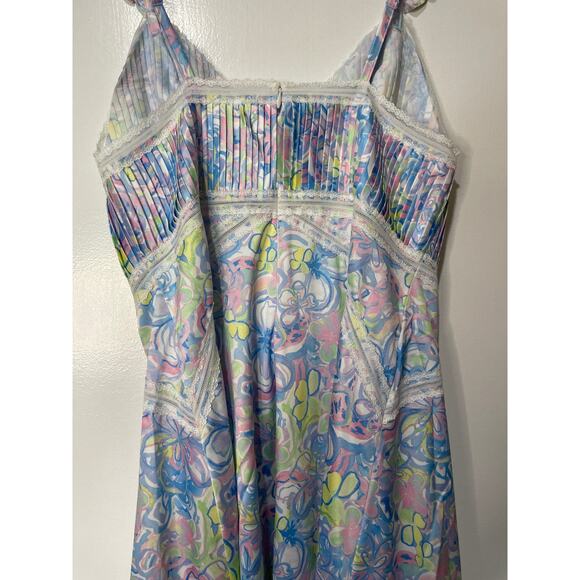 For Love & Lemons Midsummer Floral Slip Dress Size Large NWT Romantic Corset - Picture 13 of 15